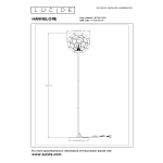 HANNELORE Lampa podłogowa Ø 30 cm 1xE27 złoty mat / mosiądz 10723/01/02 Lucide - zdjęcie dodatkowe 5
